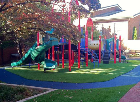 Rubber flooring for playgrounds